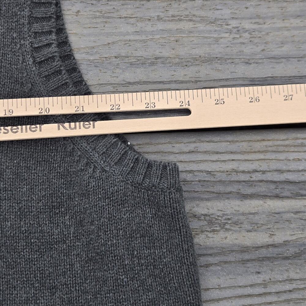 LL Bean Sweater Vest Mens XL Forest Green V Neck 100% Cotton Casual 0FW80 - Picture 7 of 7